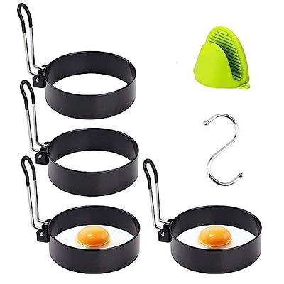 Egg Ring Molds for Cooking - 5Pcs Stainless Steel Ring Mold Egg