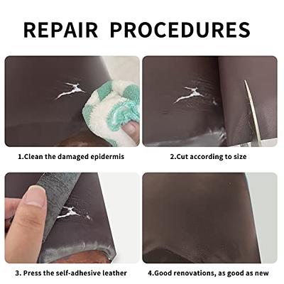 Shagoom Leather Repair Patch, 17X79 inch Repair Patch Self