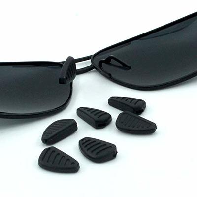 Eyeglass Nose Pads, Soft Silicone Adhesive Glasses Nose Pad, Anti-slip  Heighten Air Chamber Nose Pads For Full Plastic Frames, 10 Pairs Black