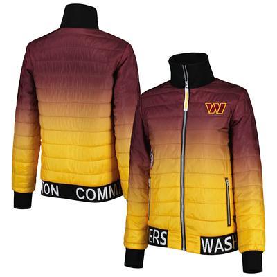 Women's The Wild Collective Burgundy/Gold Washington Commanders Color Block  Full-Zip Puffer Jacket - Yahoo Shopping