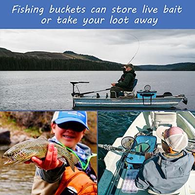  Fishing Bucket,Foldable Fish Bucket, Multi-Functional