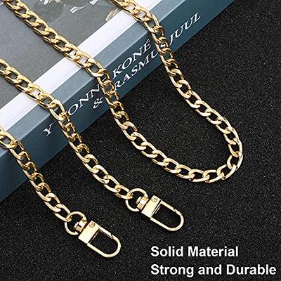 Hocansen 2Pcs Metal Flat Chain Strap 47in Removable Bag Chain Strap Handbag  Chains Accessories with Buckles for DIY and Replacement Handbag Purse  (Silver/LT) - Yahoo Shopping