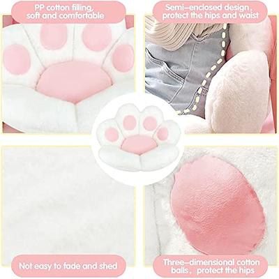 Cat Paw Shape Seat Cushion Lazy Sofa Plush Chair Cushion Cute Comfy Back Seat  Cushions For Bedroom Office Sofa