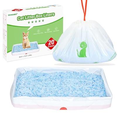 Sliner 8 Pcs Small Kitty Litter Box Starter Kit Include 2 Pcs Shallow Cat  Litter Box Low Entry, 2 Pcs Double Cat Bowls Prevent Cat Beard Fatigue, 2