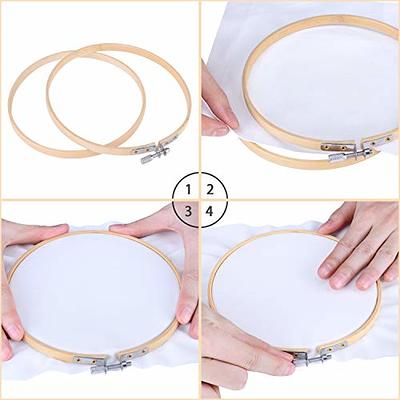 5 Inch Round Wooden Embroidery Hoops Bulk Wholesale 6 Pieces New 