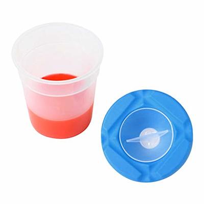 Art Supply 4 Piece Children No Spill Paint Cups With Colored Lids