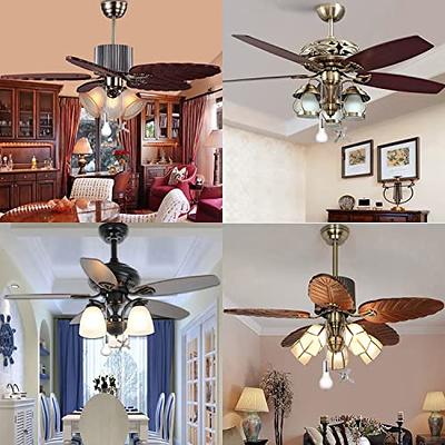 Ceiling Fan Pull Chain Ornaments Extension Chains with Decorative Light  Bulb and Fan Cord 13.6 Inches Fan Pull Chain Set For Ceiling Light Lamp Fan