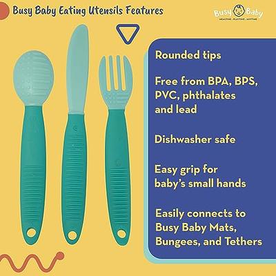 Busy Baby Teether & Training Spoon - Spearmint