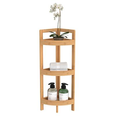 Bamboo Corner Storage Shelf - 4 Tier - By Trademark Innovations