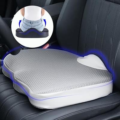 Motor Trend Cooling Car Seat Cushion with Memory Foam, Made with Orthopedic Gel for Maximum Coccyx Comfort & Back Pain Relief, Ideal Office Chair