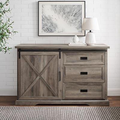 Walker Edison Sliding Barn Door Entryway Bench