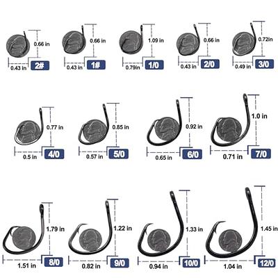 FishTrip Circle Hooks Saltwater for Catfish - 25pcs Offset 3X Strong  Fishing Hook Wide Gap for Live Bait,Size 6/0 - Yahoo Shopping
