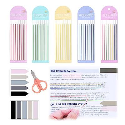 960Pcs Transparent Sticky Note Pads Set,Clear Sticky Notes,Highlight Strips  Index Tabs for Annotation Books,Page Markers,Index,Bible