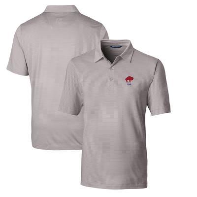 Men's Cutter & Buck Gray Denver Broncos Throwback Logo Forge Stretch Polo