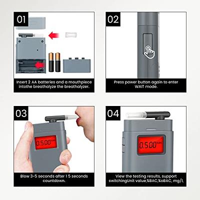 Personal breathalyzer, Portable Alcohol Tester,Professional Grade Accuracy Alcohol  Breath Test,with Dust Cover, More Clean and Digital Red LCD Display for  Personal Home Use - Yahoo Shopping