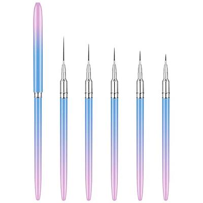 Artdone Nail Art Brushes Set,5PCS Nail Art Liner Brushes For Gel Nail  polish,Metal Handle Nail Drawing Pens For Nail Art Tools Design Pen.… -  Yahoo Shopping
