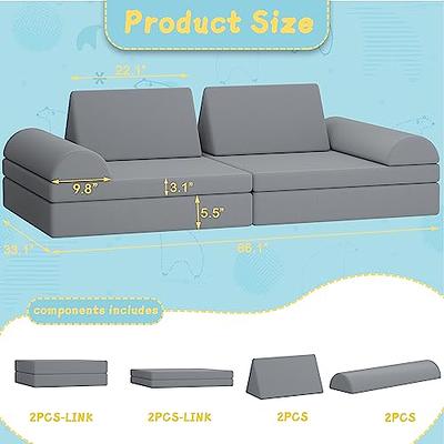 LOAOL Kids Couch 10PCS, Toddler Couch Modular Kids Couch for Playroom  Bedroom, Multifunctional Foam Play Couch, Imaginative Convertible Floor  Cushion, Kids Couch Toddler Sofa for Girls and Boys - Yahoo Shopping