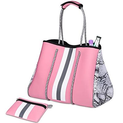 Beach bag,Multipurpose Neoprene Bag,Large Tote Bag,Waterproof Shoulder Beach  Bag for Travel Beach Gym Swimming (L-White) - Yahoo Shopping