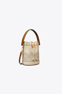 Tory Burch Mini T Monogram Bucket Bag - Yahoo Shopping