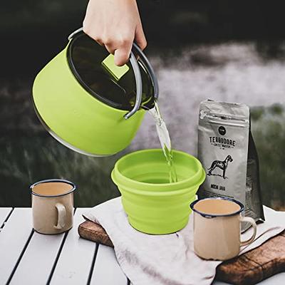 600ML Electric Kettle Coffee Pot Foldable Space-saving Camping Home Travel  Outdoor Heating Hot Water Tea Kettle Cup