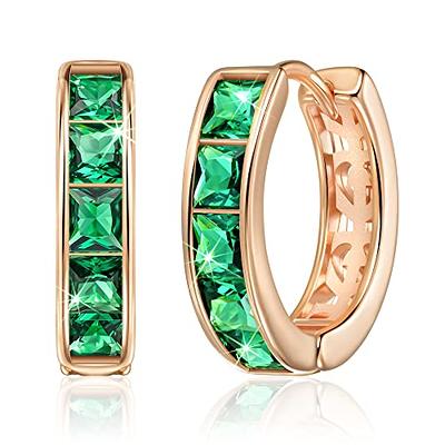 Emerald Flat Back Stud