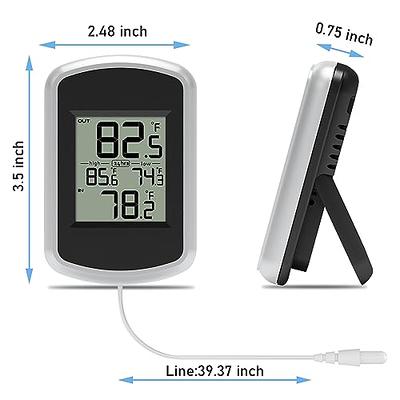 ThermoPro TP63B Indoor Outdoor Thermometer Wireless Hygrometer, 500FT  Inside Outside Thermometer, Remote Temperature Monitor with Cold-Resistant