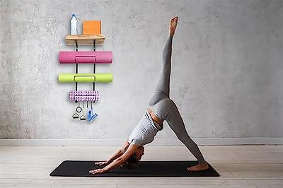 Caroeas Yoga Mat Storage Rack, 27 inches X-Large Yoga Mat Holder Accessories,  Home Gym Equipment Storage Yoga Mats, Women Men Workout Equipment  Organization with 4 Wheels, White - Yahoo Shopping