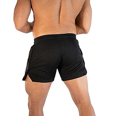 CEHT Mens Athletic Shorts Quick Dry Bodybuilding Mens Workout Shorts Gym  Shorts for Men with Pockets Black - Yahoo Shopping