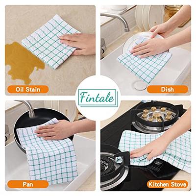 24 Pack Kitchen Dishcloths - Does Not Shed Fluff - No Odor