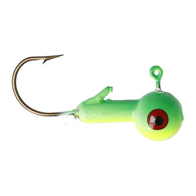 Eagle Claw Ball Head Fishing Jig, Lime & Chartreuse with Red Eye, 1/8 oz.,  10 Count - Yahoo Shopping