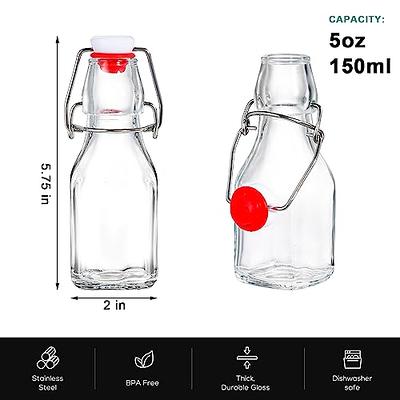 Tanlade 100 Pcs Plastic Juice Bottles with Caps Refrigerator Drink Container  with Lid Clear Reusable Beverages Bottles for Juices, Milk, Tea, Fridge  Storage, Take out(Black Cap, 16 oz) - Yahoo Shopping