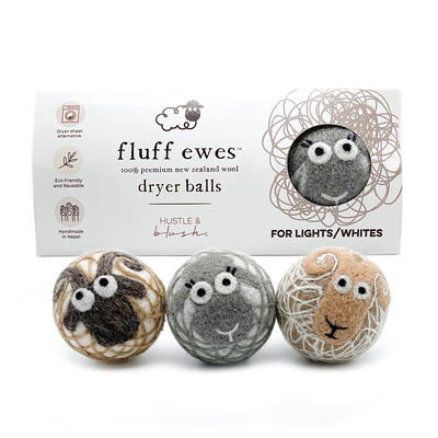 Wool Dryer Balls - Natural Eco Fabric Softener - Eliminates