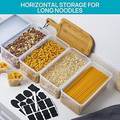 Food Storage Organizer Bin with 4 Compartment , Vtopmart Clear