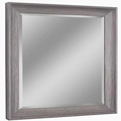 allen + roth Rigsby 32-in x 32-in White Square Bathroom Vanity Mirror in  the Bathroom Mirrors department at