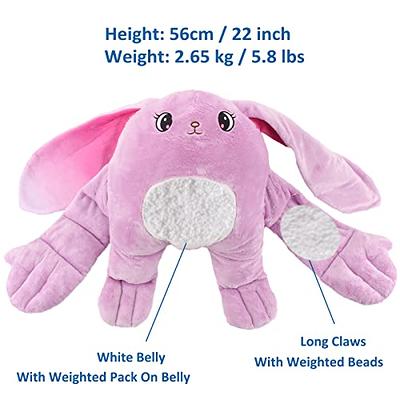 Weighted Stuffed Animals, 22 5.8 lbs Bunny Weighted Stuffed