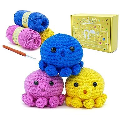  Jeslon Crochet Kit for Beginners Crochet Kits with Easy Peasy  Yarn for New Starter, with Step by Step Video Tutorials, Includes Yarn,  Hook, Needles Accessories, Frog Berry : Arts, Crafts 