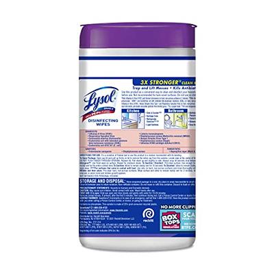 Lysol Disinfectant Wipes, Multi-Surface Antibacterial Cleaning Wipes, For  Disinfecting and Cleaning, Lemon and Lime Blossom, 80 Count (Pack of