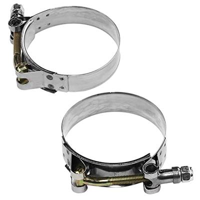 WYSIWYKA 2 Pack 2.75 T-Bolt Hose Clamps, 304 Stainless Steel