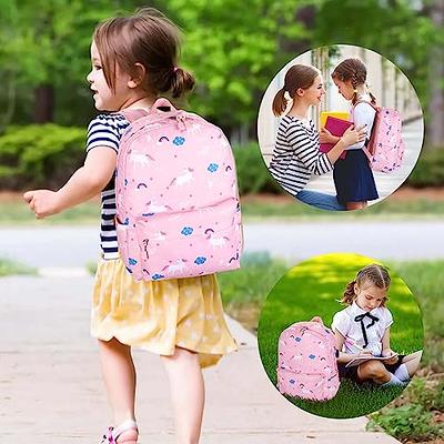  JSMNIAI Unicorn Backpack for Girls Backpacks for Elementary  Student Kids School Backpack with Lunch Box Pencil case 3 in 1 Bookbag for  Girls
