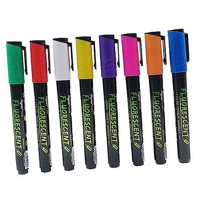 NUOBESTY 8Pcs erasable Fluorescent plate chalk paint markers light