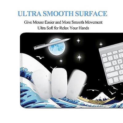 Viorichve Japanese Sea Wave Gaming Mouse Pad Extended Large Mouse Pad XXL  Big Desk Mat 31.06