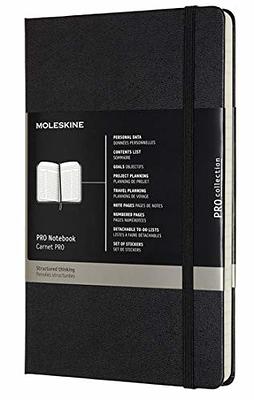 Moleskine PRO Notebook, Hard Cover, Large (5 x 8.25) Professional Project  Planning, Black, 240 Pages - Yahoo Shopping