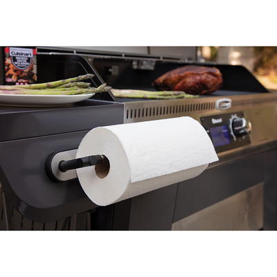 Home Basics Stainless Steel Paper Towel Holder with Integrated