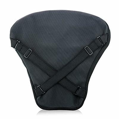 ASI AIR SEAT INNOVATIONS Motorcycle Air Seat Cushion - Pressure Relief Pad  - Touring Saddles Reduces Vibration - Rear or Small Seat Size 12 X 9.5