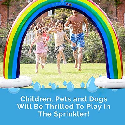 Splashin'kids Outdoor Rainbow Sprinkler Super Toddler Water Toys