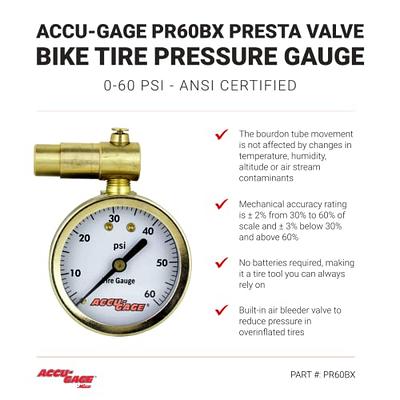  Bike Tire Pump with Gauge: Hycline High Pressure 160