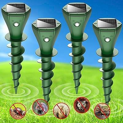 Mole Repellent for Lawns, Sonic Mole Repellent Solar Powered, Gopher  Repellent Mole Trap, Screw Snake Groundhog Vole Trap Outdoor with 3  Vibration Modes Anti-Adapt, Quiet, 4pcs - Yahoo Shopping