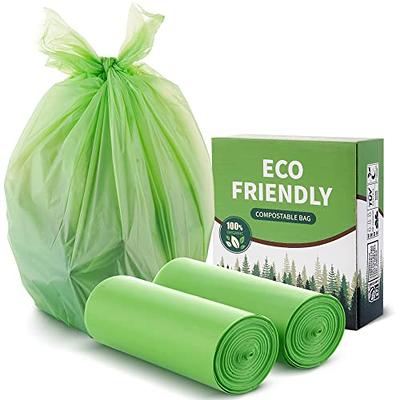 Simply Bio 13 Gallon Compostable Trash Bags with Drawstring, Heavy Duty Extra Thick 1 mil, 49.21 Liter, 30 Count