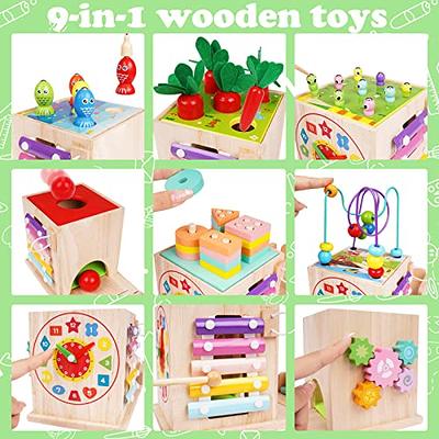 Jigsaw Puzzle Toy Wooden Matching Jigsaw Puzzle Preschool Learning Developmental Games Cat 3D Wooden Puzzle Toy for 1 2 3 Year Old Toddlers Cute Cat