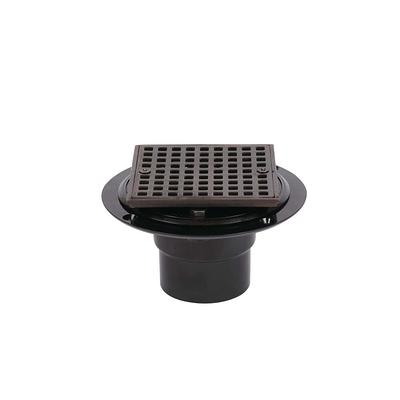 Square Shower Drain Cover with Round Strainer